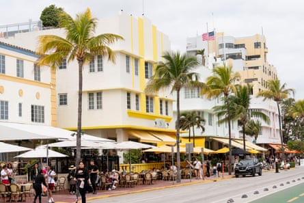 The art deco district in Miami Beach.