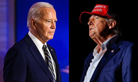 a side-by-side image of Joe Biden and Donald Trump