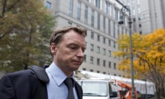 Former Rabobank employee Anthony Allen exits federal court in Manhattan, New York November 5, 2015