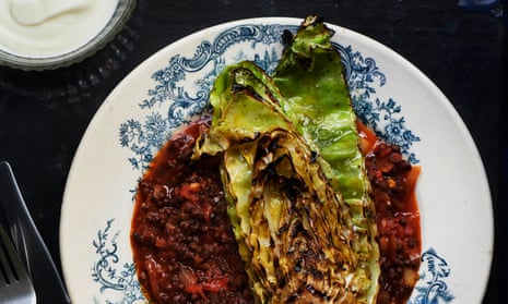 Paprika lentils with grilled hispi cabbage from food writer Joe Woodhouse's book More Daily Veg.