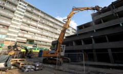 Because the Aylesbury estate is being demolished, tenants’ addresses are not recognised, and postal workers tend not to deliver here any more because they think everyone has gone. 