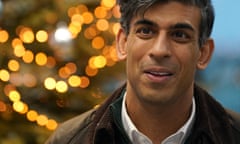 Prime minister Rishi Sunak in Lincolnshire before Christmas.