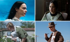 Bafta nominees Poor Things, Killers of the Flower Moon, The Zone of Interest and Oppenheimer.