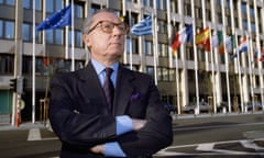 Jacques Delors outside the European Commission in Brussels in 1993
