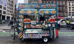 The halal food cart whose employee, 24-year-old Islam Moustafa, was racially abused and threatened by Stuart Seldowitz, an ex-state department official.