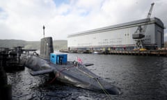 HMS Vengeance at Faslane in Scotland