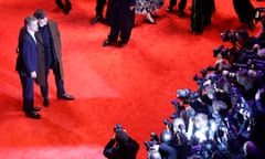 Small Things Like These star Cillian Murphy, right, on the red carpet with Matt Damon, one of the film’s financial backers.