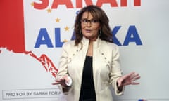 FILE - Former Alaska Gov. Sarah Palin addresses supporters at the opening of her new campaign headquarters in Anchorage, Alaska, on Wednesday, April 20, 2022. Voters are whittling down the list of 48 candidates running for Alaska's only U.S. House seat, with the top four vote-getters in a special primary on Saturday, June 11, advancing to an August special election. (AP Photo/Mark Thiessen,File)