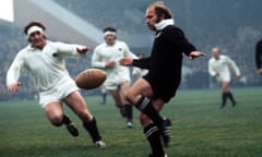 Sid Going playing for New Zealand against Scotland at Murrayfield, Edinburgh, 1972.