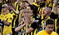 Vitesse supporters at the Eredivisie match between Vitesse and Ajax in the Gelredome on 19 May