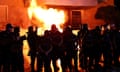 Anti-government protesters in Albania hurl petrol bombs and scuffle with police