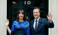 Prime minister David Cameron and his wife Samantha outside 10 Downing Street after the Conservatives’ 2015  general election victoryi