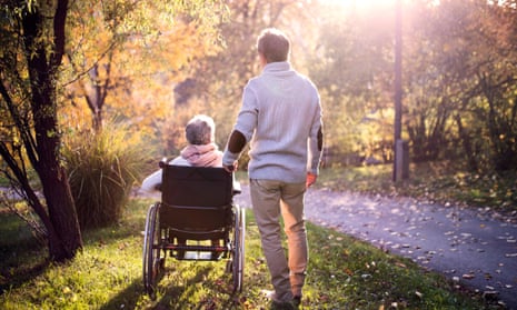 Stock image of a woman in wheelchair.