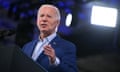 Joe Biden speaks at a campaign event in Raleigh, North Carolina.