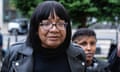 Diane Abbott at Hackney Town Hall on Wednesday.