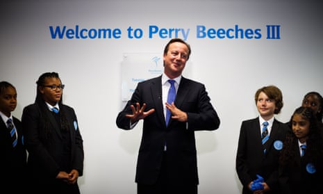 David Cameron visiting one of the schools in the Perry Beeches chain in 2013.