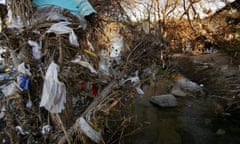 Thousands of one-use plastic bags are left hanging on trees year-round in the Los Angeles River channel, after being washed by rains from streets and storm drains. California is hoping to tackle so-called “biodegradable” plastic waste by banning bioplastic microbeads.