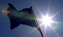 A Nato flag flies at the Alliance’s headquarters in Brussels.