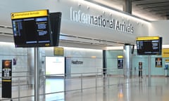 Empty arrivals hall