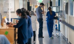 NHS doctors working in a hospital