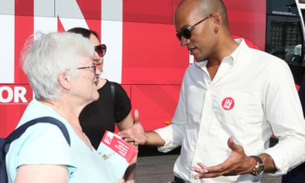 Chuka Umunna campaigning for remain