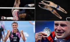 Simone Biles; Tom Daley and Noah Williams; Alex Yee; Adam Peaty