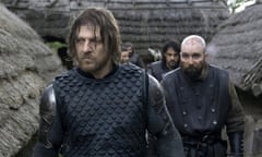 Sean Bean and Johnny Harris  in the film Black Death (2010).