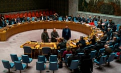 United Nations Security Council members cast their vote during a meeting on the election of five members of the International Court of Justice, at the UN headquarters in New York on November 13, 2017.
 / AFP PHOTO / Jewel SAMADJEWEL SAMAD/AFP/Getty Images