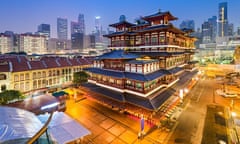 The Buddha Tooth Relic Temple in Singapore.