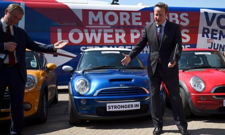 David Cameron on the campaign trail.