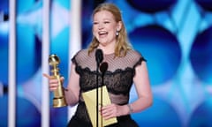 81st Golden Globe Awards - Show<br>Sarah Snook accepts the award for Best Performance by a Female Actress in a Television Series Drama for "Succession" at the 81st Golden Globe Awards held at the Beverly Hilton Hotel on January 7, 2024 in Beverly Hills, California. (Photo by Rich Polk/Golden Globes 2024/Golden Globes 2024 via Getty Images)