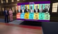 The exit poll comes through at 10pm, projecting a Labour majority of 170.