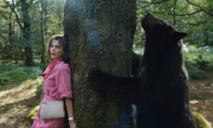 Keri Russell as Sari in Cocaine Bear, directed by Elizabeth Banks. Film still