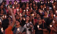 A demonstration on International Day for the Elimination of Violence Against Women on 25 November in Bengaluru, India.