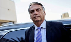 The former Brazilian president Jair Bolsonaro