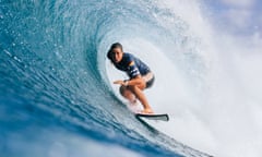 Australia's two-time WSL champion Tyler Wright surfs at the Billabong Pro Pipeline in Haleiwa, Hawaii