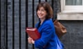 Leader of the house Lucy Powell arrives in Downing Street on 16 July 2024.