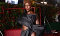 Jodie Turner-Smith in a giant bow for the Vogue World red carpet.