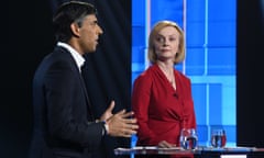 Rishi Sunak and Liz Truss clashed during the second leadership debate on ITV on Sunday evening