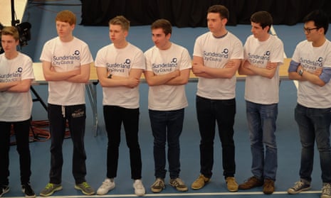 Local sixth form students preparing to run in the ballot boxes in 2015.
