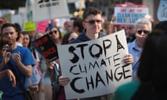 Activists protest in Chicago against Trump withdrawing from the Paris accord