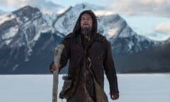 Leonardo DiCaprio as Hugh Glass in The Revenant