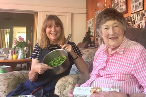 ‘They were part of the fabric of every family Christmas’: Elizabeth Quinn and her mother with a pot of ‘Gran's beans’