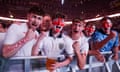 Fans watching Spain v England at the AO Arena in Manchester