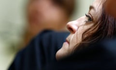 GERMANY-FARRIGHT-TRIAL-TURKEY<br>Beate Zschaepe, accused of being at the heart of neo-Nazi killer cell NSU, arrives for the continuation of her trial on September 5, 2013 at the regional courthouse in Munich, southern Germany. Beate Zschaepe, alleged member of the National Socialist Underground (NSU), is charged with complicity in the murders of eight ethnic Turks, a Greek immigrant and a German policewoman between 2000 and 2007.     AFP PHOTO / POOL / MICHAELA REHLE        (Photo credit should read MICHAELA REHLE/AFP/Getty Images)