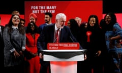 Britain's opposition Labour Party leader, Jeremy Corbyn, poses with fellow politicians at the Bernie Grant arts centre in London. Reuters/Henry Nicholls