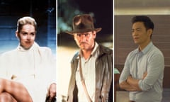Sharon Stone in Basic Instinct, Harrison Ford in Indiana Jones and John Cho in Columbus