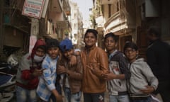 Children on the streets of Delhi, India. India has the second-worst air quality in the world that is cutting short the average life expectancy of Indians by 5.2 years