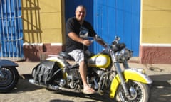 Guevara junior ON A HARLEY in Trinidad, Cuba.