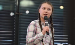 Swedish schoolgirl climate activist Greta Thunberg